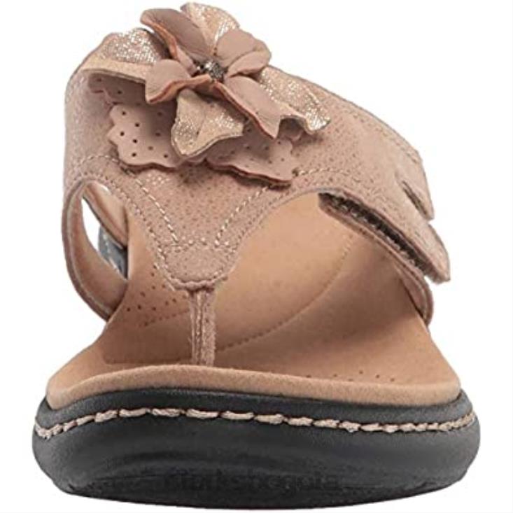 Clarks 0DX8L1652 sandalia laurieann gema combi piel sintetica arena clarks mujer combi sintética cuero arena