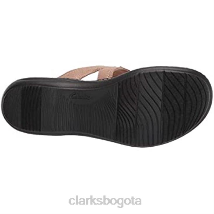Clarks 0DX8L1652 sandalia laurieann gema combi piel sintetica arena clarks mujer combi sintética cuero arena