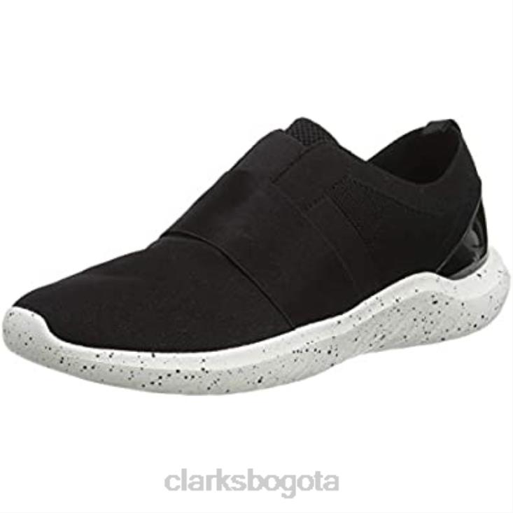 Clarks 0DX8L1657 Zapatilla clarks nova lumis de tela negra para mujer mujer textil negro