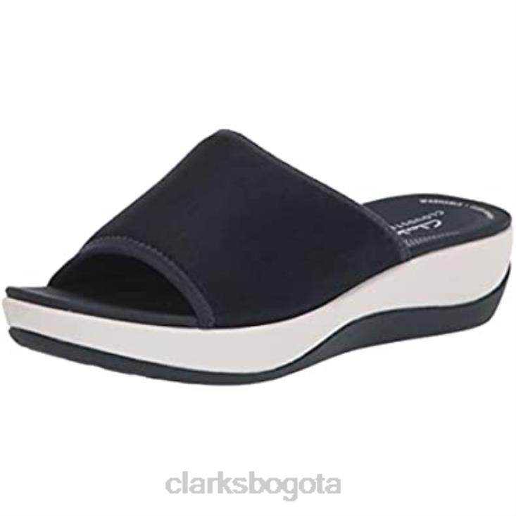 Clarks 0DX8L166 sandalia tipo chancla arla nora para hombre textil azul marino clarks hombres textil azul marino