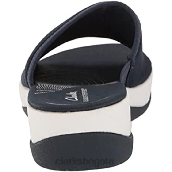 Clarks 0DX8L166 sandalia tipo chancla arla nora para hombre textil azul marino clarks hombres textil azul marino