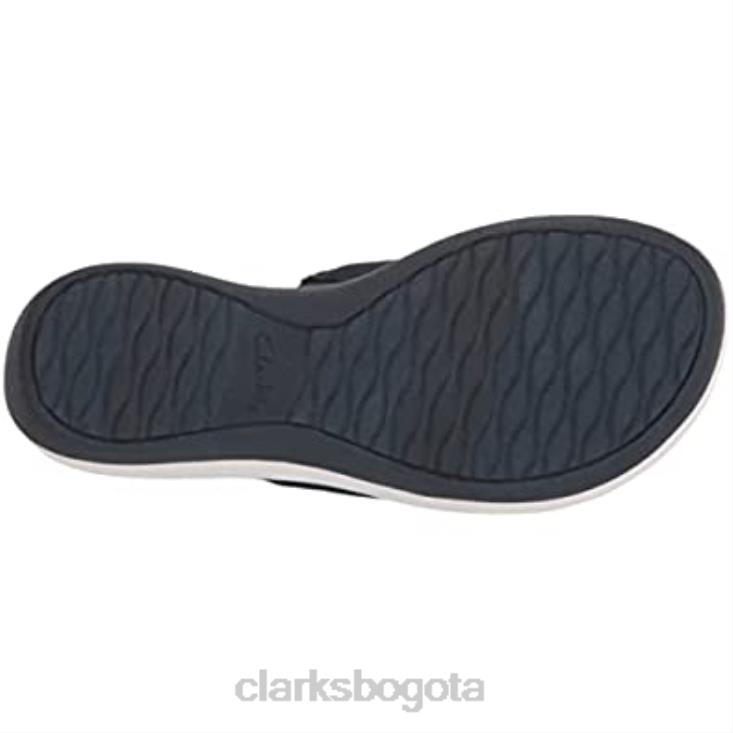 Clarks 0DX8L166 sandalia tipo chancla arla nora para hombre textil azul marino clarks hombres textil azul marino