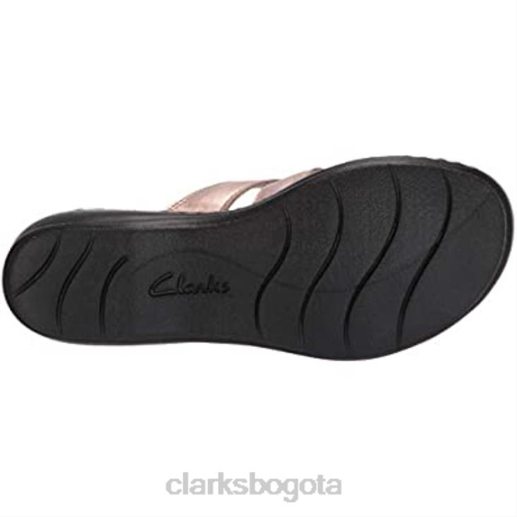 Clarks 0DX8L1660 sandalia clarks leisa spring slide rosa para mujer mujer rosa