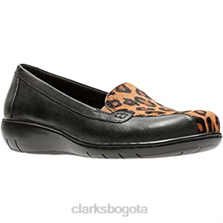 Clarks 0DX8L1663 mocasines bayou q para mujer clarks leopardo prt comb mujer peineta leopardo