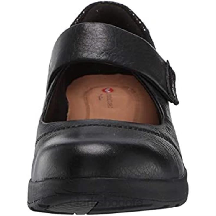 Clarks 0DX8L1678 Merceditas planas clarks con correa adornada para mujer mujer