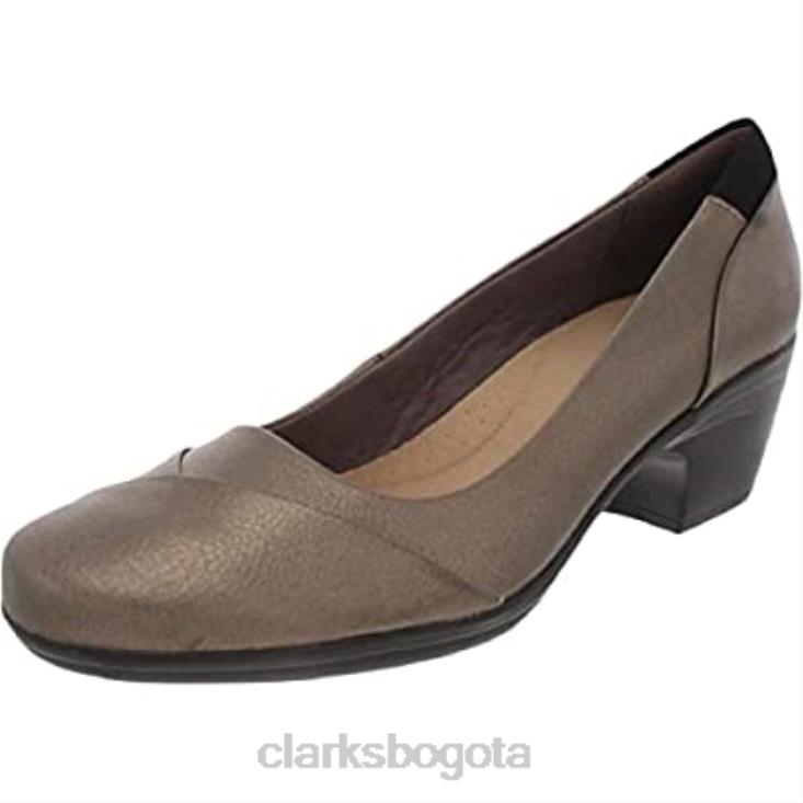 Clarks 0DX8L168 clarks emily alexa metalizado sintético 9 a estrecho unisexo