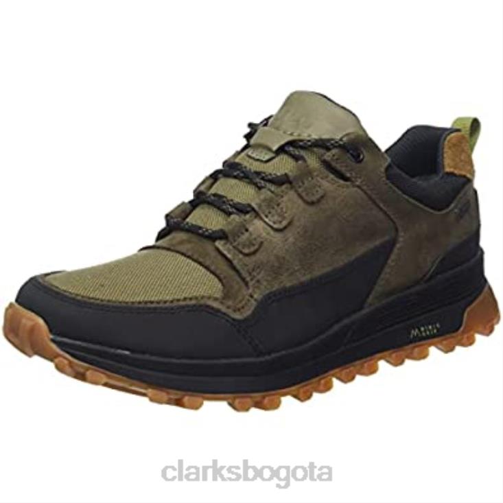 Clarks 0DX8L1680 Zapato de senderismo clarks atl treklo gtx combi color oliva oscuro para hombre hombres