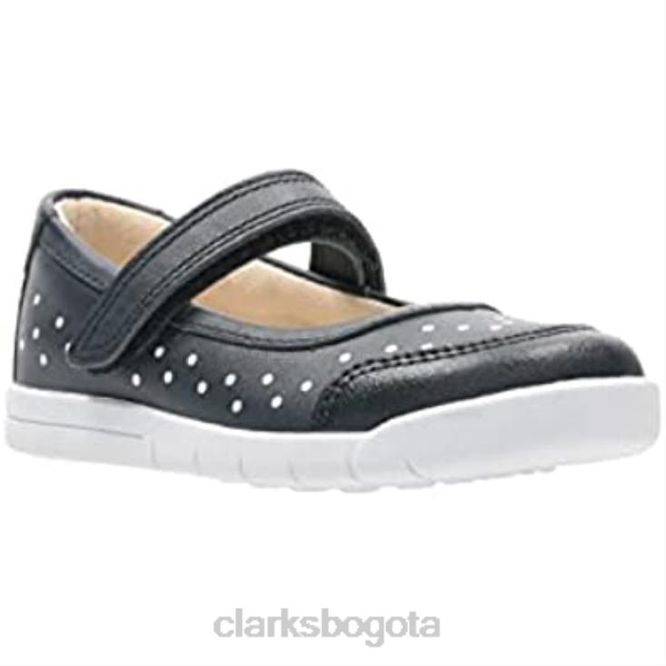 Clarks 0DX8L1681 clarks emery ha cuero azul marino h 095 unisexo