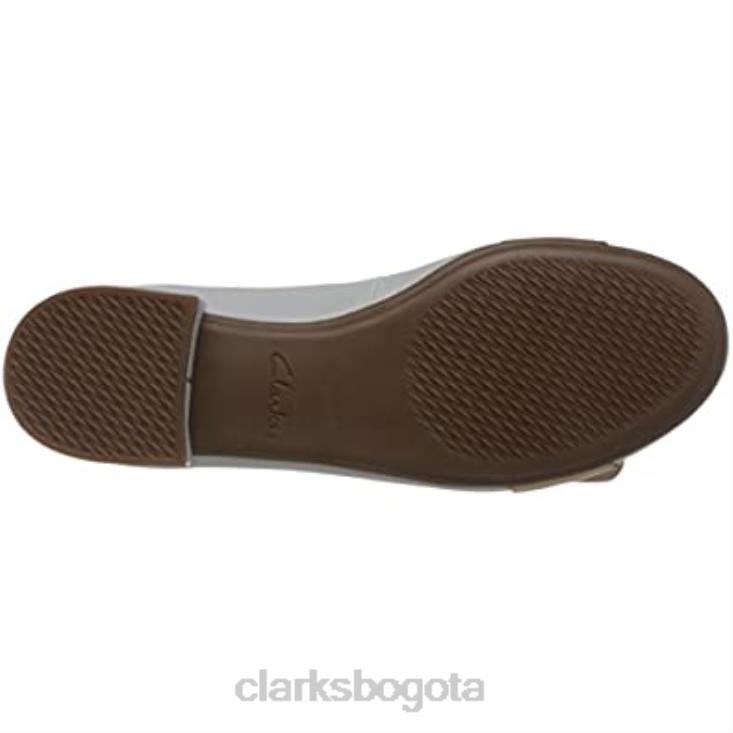 Clarks 0DX8L1683 azul hielo zapatos de tacón bajo sin cordones para mujer clarks azules rosabella faye unisexo azul hielo azul