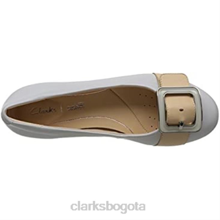 Clarks 0DX8L1683 azul hielo zapatos de tacón bajo sin cordones para mujer clarks azules rosabella faye unisexo azul hielo azul