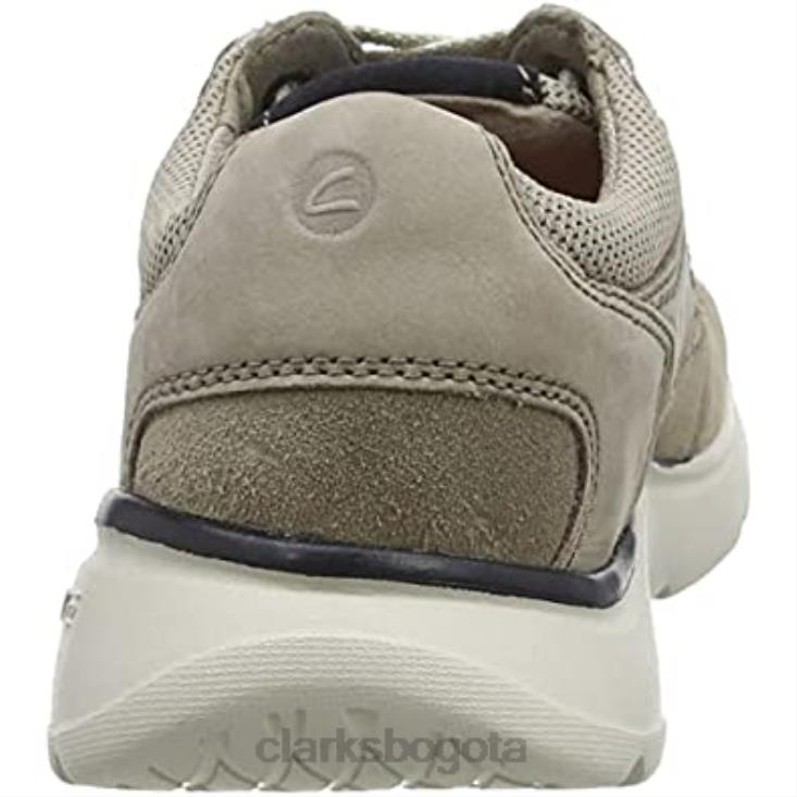 Clarks 0DX8L1685 zapatillas de deporte de encaje gaskill para hombre clarks nobuck gris hombres nubuck gris