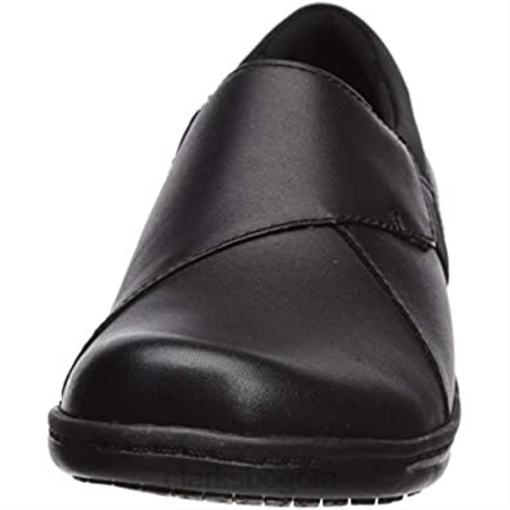 Clarks 0DX8L169 Zapatos altos clarks de cuero negro para mujer mujer cuero negro