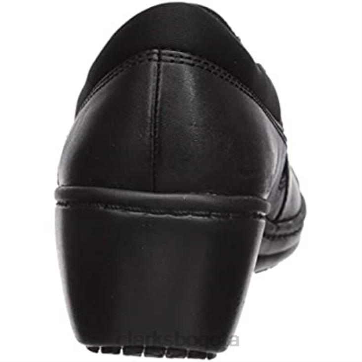 Clarks 0DX8L169 Zapatos altos clarks de cuero negro para mujer mujer cuero negro