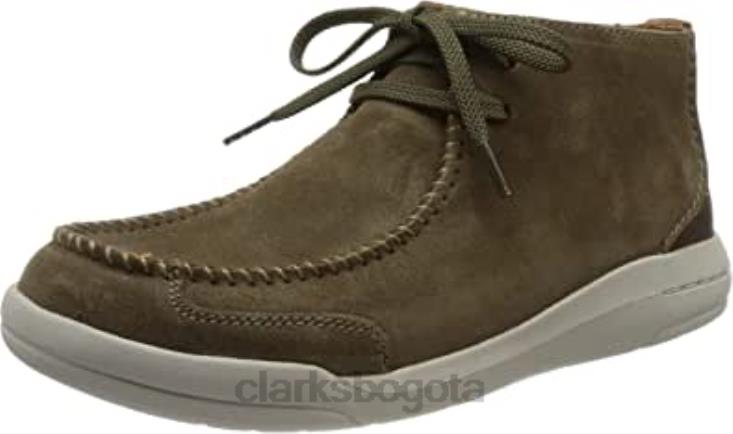 Clarks 0DX8L1693 bota chukka driftway top para hombre clarks ante oliva hombres ante oliva