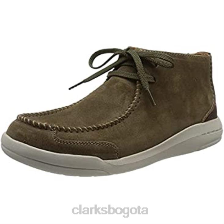 Clarks 0DX8L1693 bota chukka driftway top para hombre clarks ante oliva hombres ante oliva