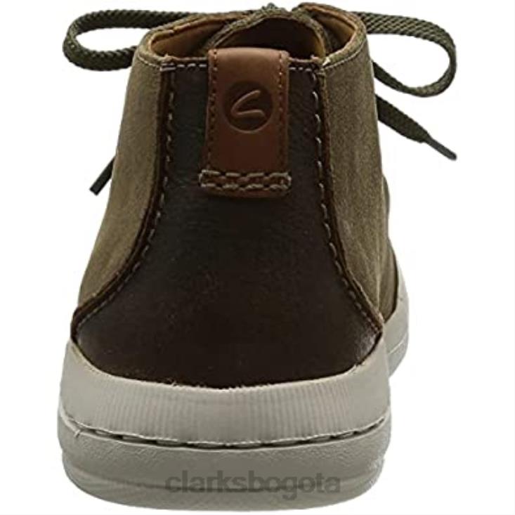 Clarks 0DX8L1693 bota chukka driftway top para hombre clarks ante oliva hombres ante oliva