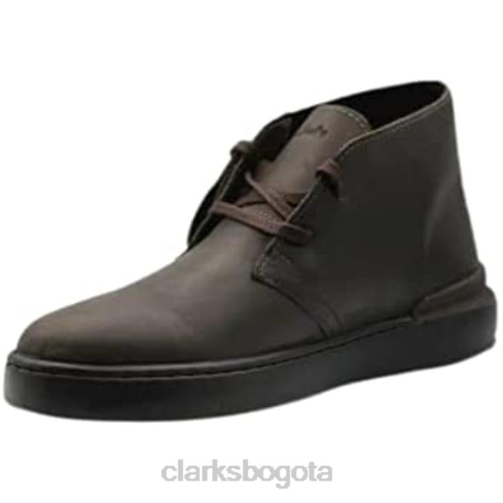 Clarks 0DX8L17 botas clarks court lite desert boot de cuero marrón oscuro unisexo