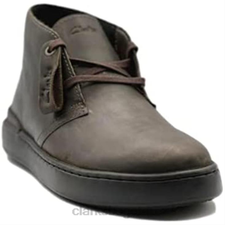 Clarks 0DX8L17 botas clarks court lite desert boot de cuero marrón oscuro unisexo