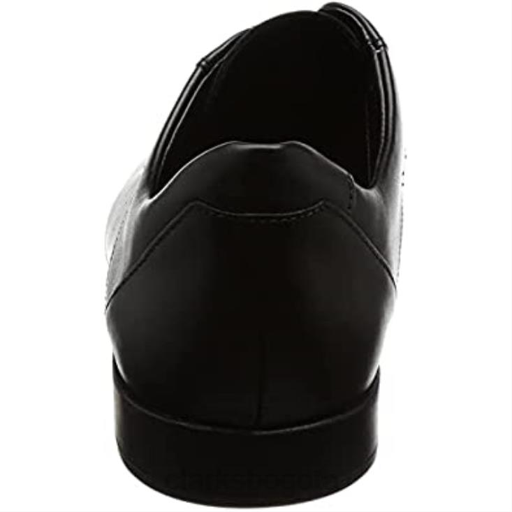 Clarks 0DX8L170 Derby clarks glement lace para hombre negro hombres cuero negro