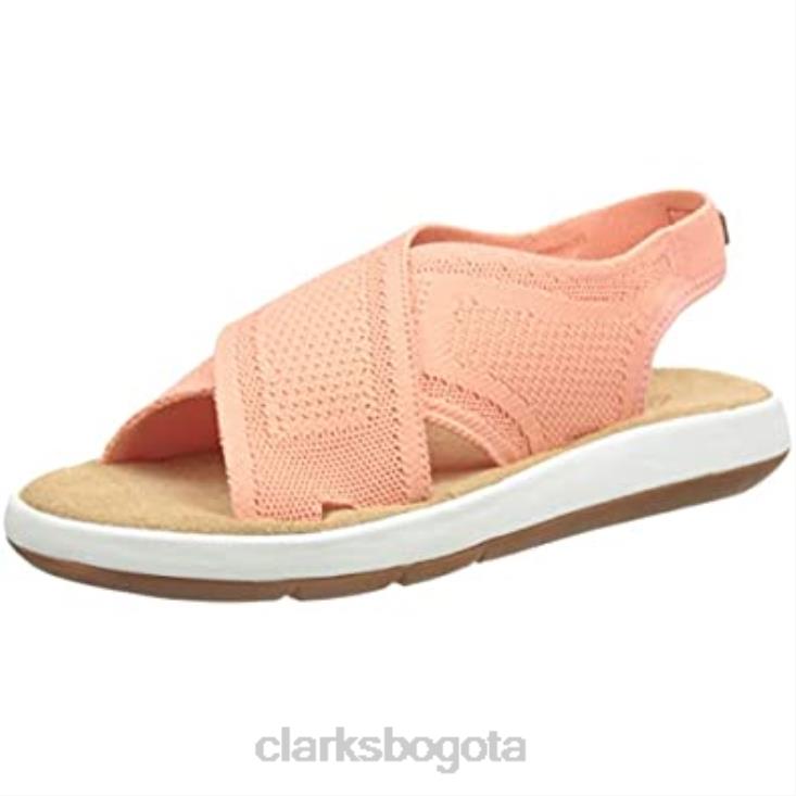 Clarks 0DX8L1706 Sandalias Clarks Jemsa Dash para mujer color coral claro mujer coral claro