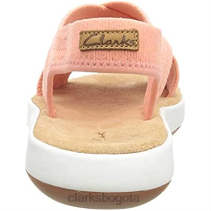 Clarks 0DX8L1706 Sandalias Clarks Jemsa Dash para mujer color coral claro mujer coral claro