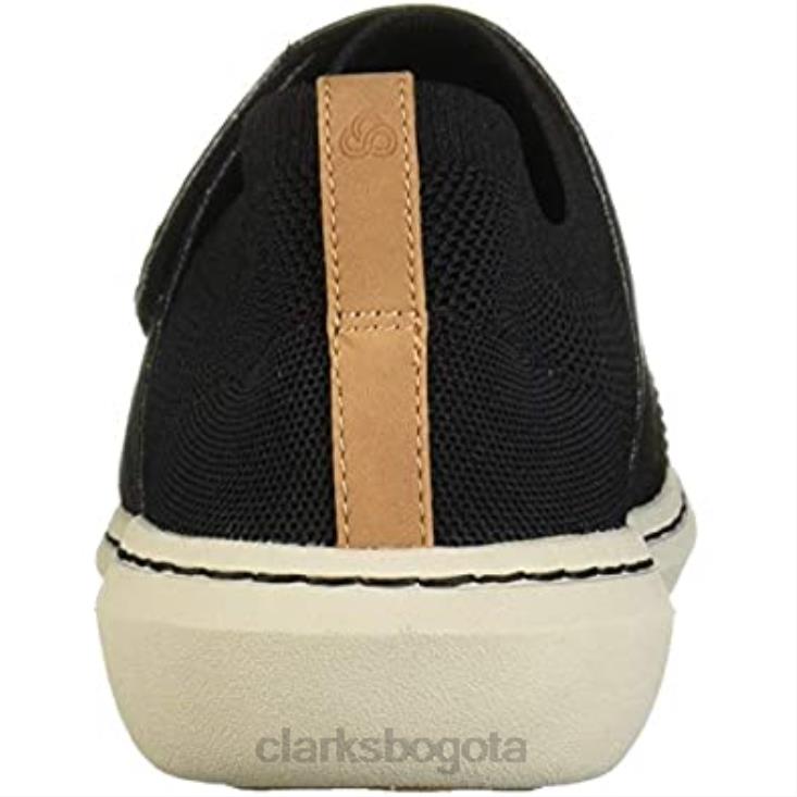 Clarks 0DX8L1708 Zapatilla step urban race de hombre textil negra clarks hombres textil negro