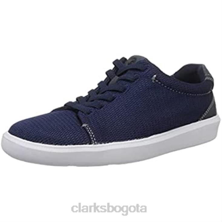 Clarks 0DX8L1714 Zapatillas clarks cambro bajas para hombre azul marino textil hombres textil azul marino