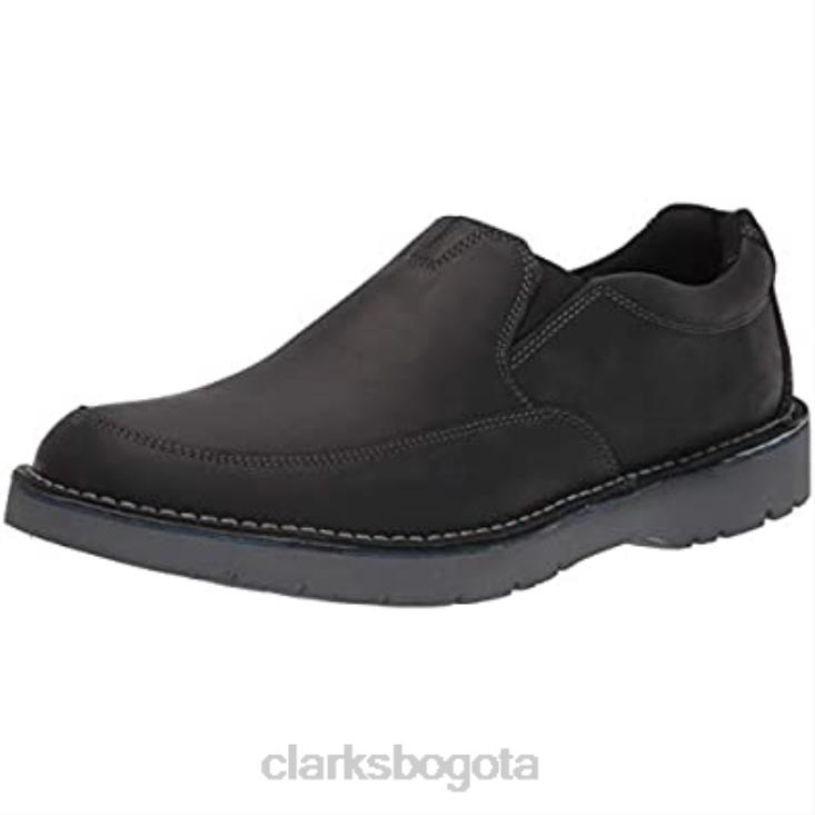 Clarks 0DX8L1718 mocasín vargo step para hombre de cuero negro clarks hombres cuero negro