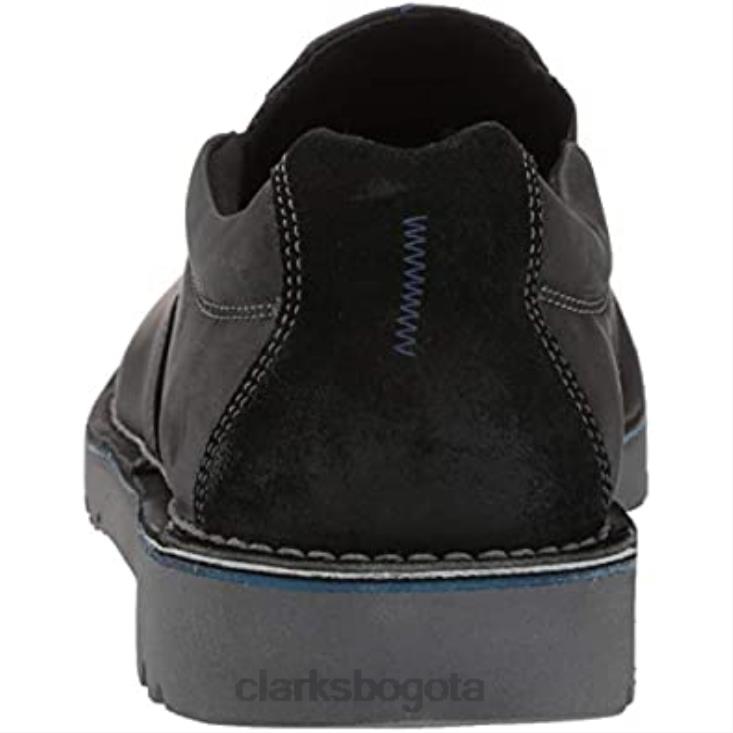Clarks 0DX8L1718 mocasín vargo step para hombre de cuero negro clarks hombres cuero negro