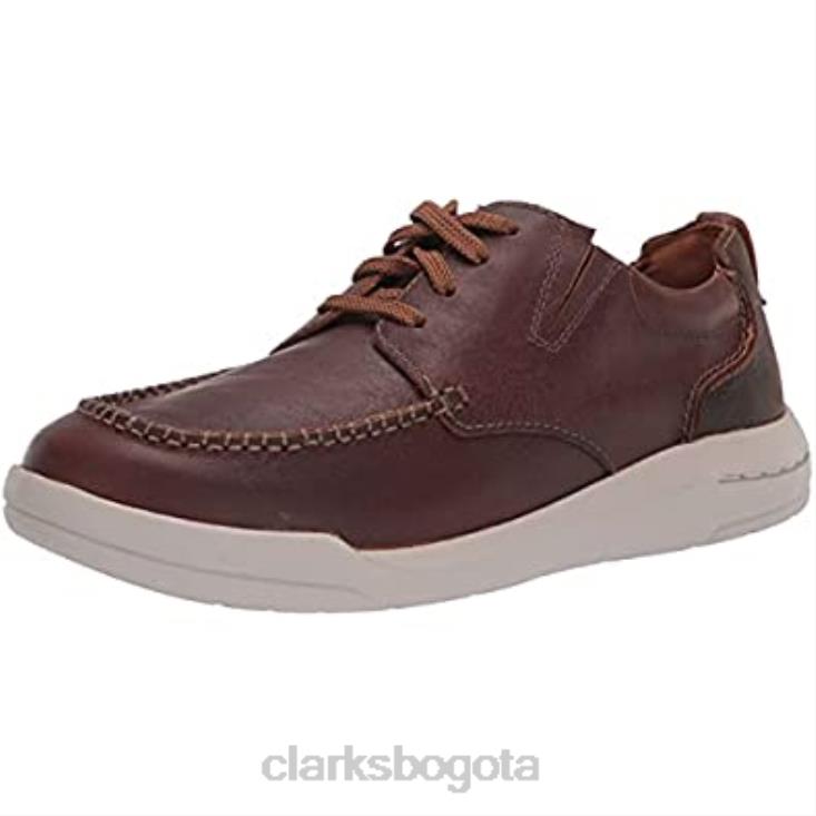 Clarks 0DX8L1719 náutico bajo driftway para hombre clarks cuero tostado oscuro hombres cuero bronceado oscuro