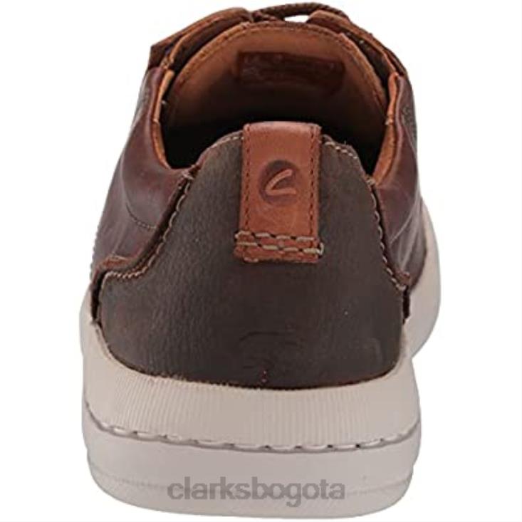 Clarks 0DX8L1719 náutico bajo driftway para hombre clarks cuero tostado oscuro hombres cuero bronceado oscuro
