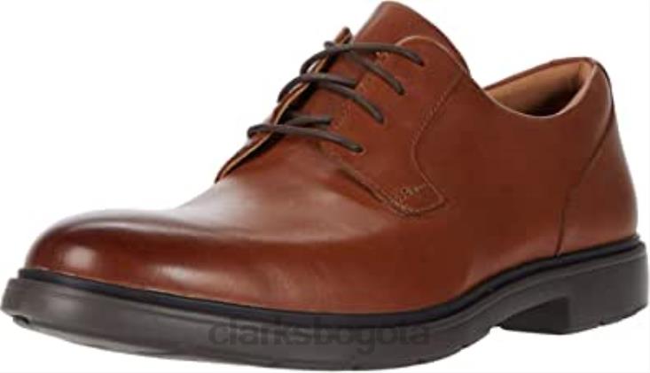 Clarks 0DX8L1722 Clarks Un Tailor Tie Tan Cuero 8 unisexo