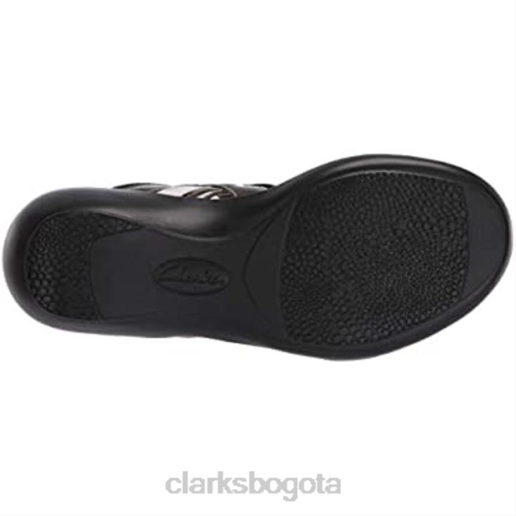 Clarks 0DX8L1724 peltre metalizado blanco sintético sonar pioneer sonar pioneer sandalia clarks mujer peltre metalizado blanco sintético