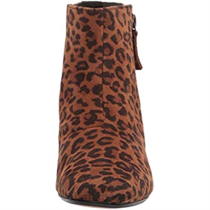 Clarks 0DX8L1728 Botín clarks marilyn beth de ante de leopardo tostado oscuro para mujer mujer ante de leopardo tostado oscuro