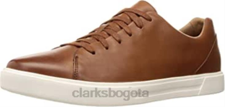Clarks 0DX8L1729 Zapatilla Clarks Un Costa de cuero marrón tostado para hombre hombres cuero marrón tostado