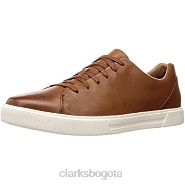 Clarks 0DX8L1729 Zapatilla Clarks Un Costa de cuero marrón tostado para hombre hombres cuero marrón tostado