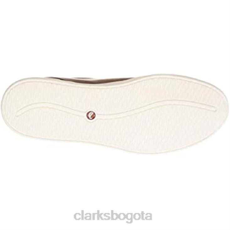 Clarks 0DX8L1729 Zapatilla Clarks Un Costa de cuero marrón tostado para hombre hombres cuero marrón tostado