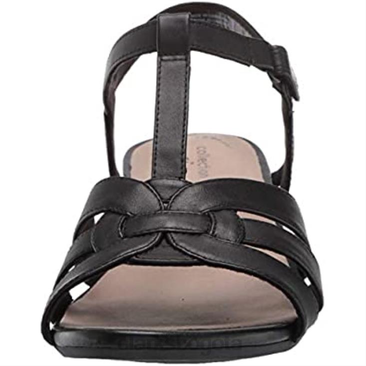 Clarks 0DX8L1738 Sandalia clarks abigail daisy mujer piel negra mujer cuero negro