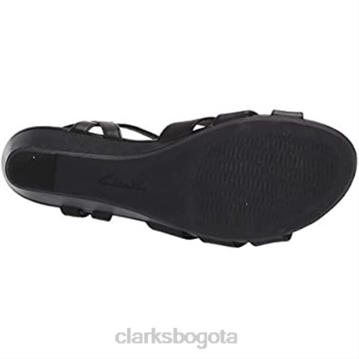 Clarks 0DX8L1738 Sandalia clarks abigail daisy mujer piel negra mujer cuero negro