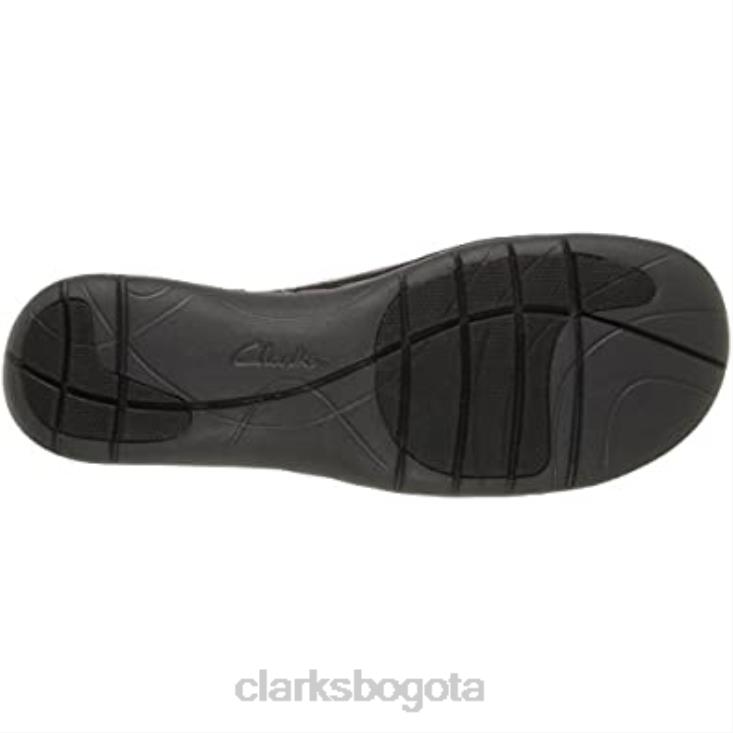 Clarks 0DX8L1740 Mocasines sin cordones para mujer Un Spirit de cuero negro Clarks mujer cuero negro