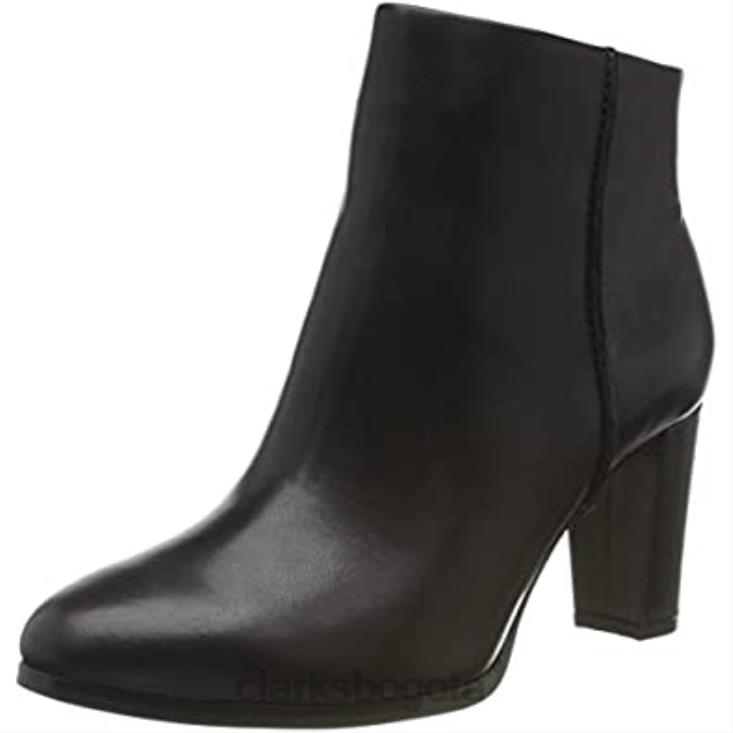 Clarks 0DX8L1747 botines clarks kaylfern de mujer negros mujer cuero negro cuero negro