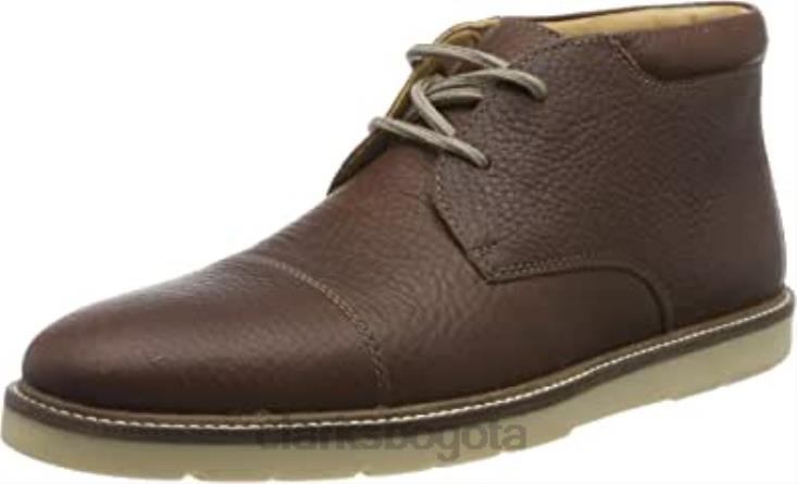 Clarks 0DX8L1748 botas clásicas grandtop de hombre marrón tostado clarks hombres bronceado marrón caído