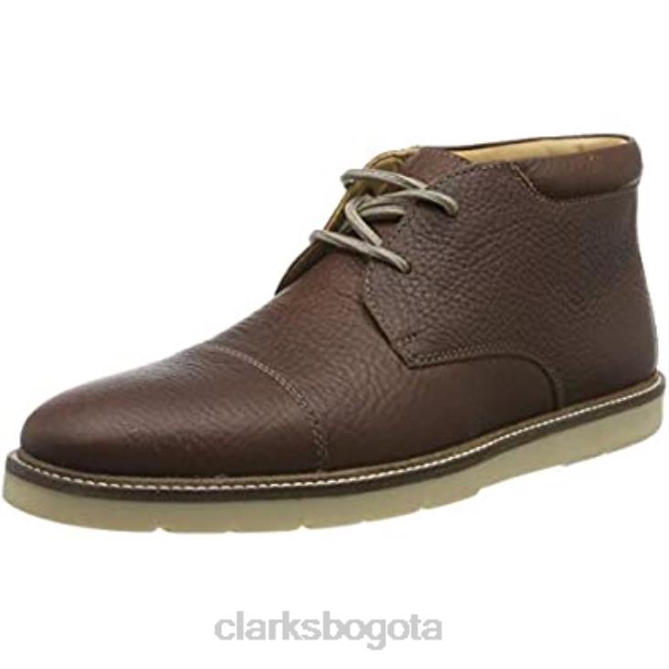 Clarks 0DX8L1748 botas clásicas grandtop de hombre marrón tostado clarks hombres bronceado marrón caído