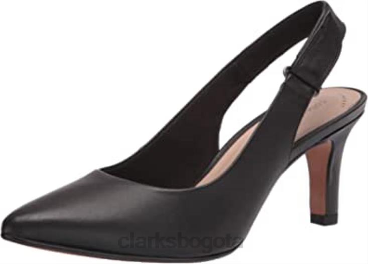 Clarks 0DX8L1749 salón de mujer illeana poppy clarks cuero negro mujer cuero negro