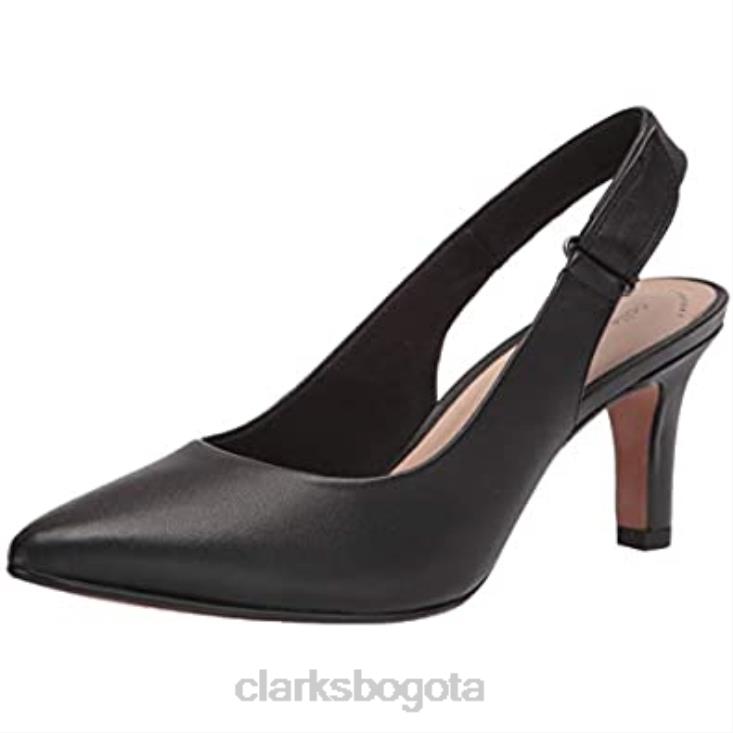Clarks 0DX8L1749 salón de mujer illeana poppy clarks cuero negro mujer cuero negro