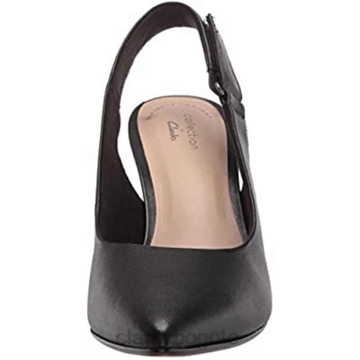 Clarks 0DX8L1749 salón de mujer illeana poppy clarks cuero negro mujer cuero negro
