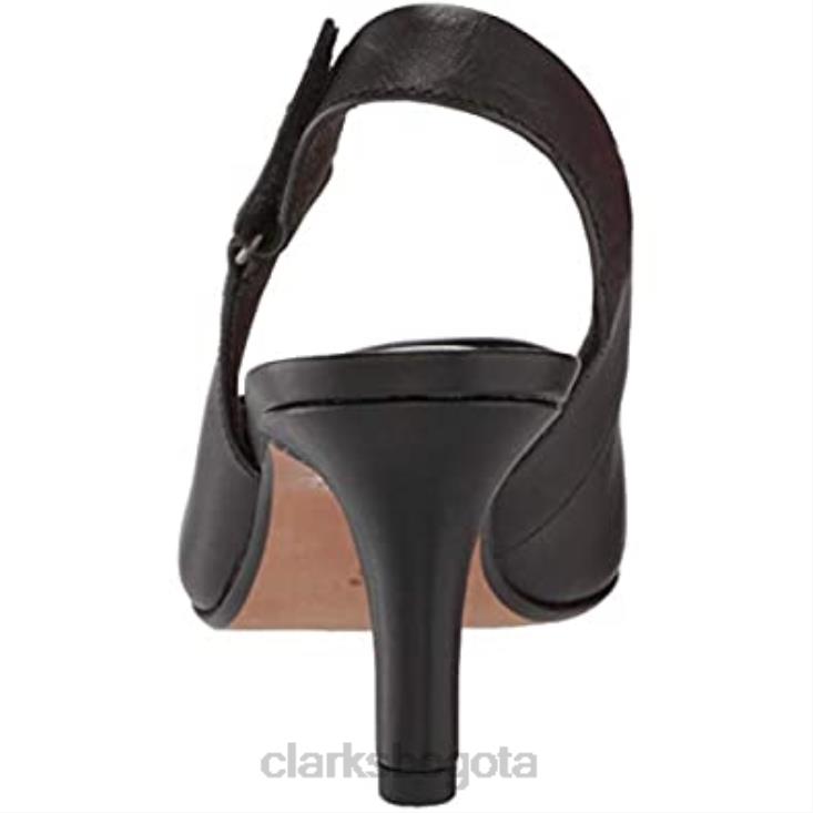 Clarks 0DX8L1749 salón de mujer illeana poppy clarks cuero negro mujer cuero negro