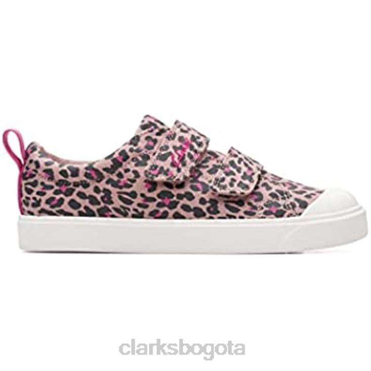 Clarks 0DX8L1758 Zapatilla city bright k para niña rosa combi clarks niños combinación rosa