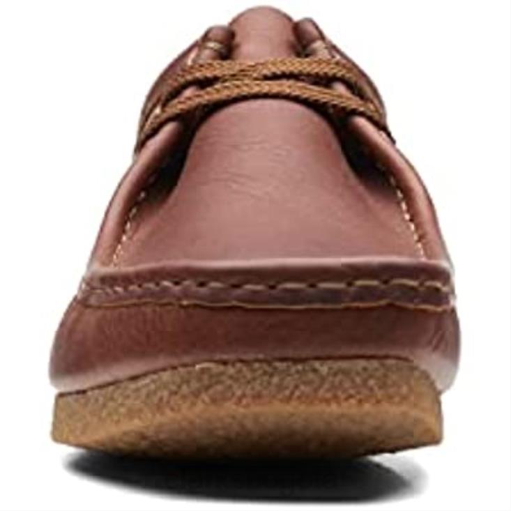 Clarks 0DX8L1763 mocasín clarks shacre ii run de cuero caído color tostado para hombre hombres cuero bronceado caído