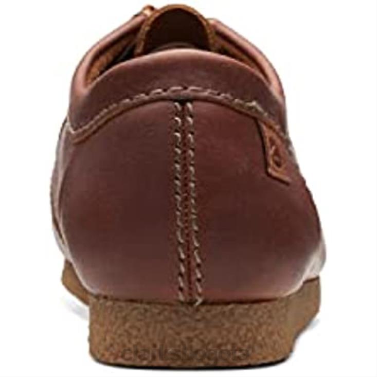 Clarks 0DX8L1763 mocasín clarks shacre ii run de cuero caído color tostado para hombre hombres cuero bronceado caído